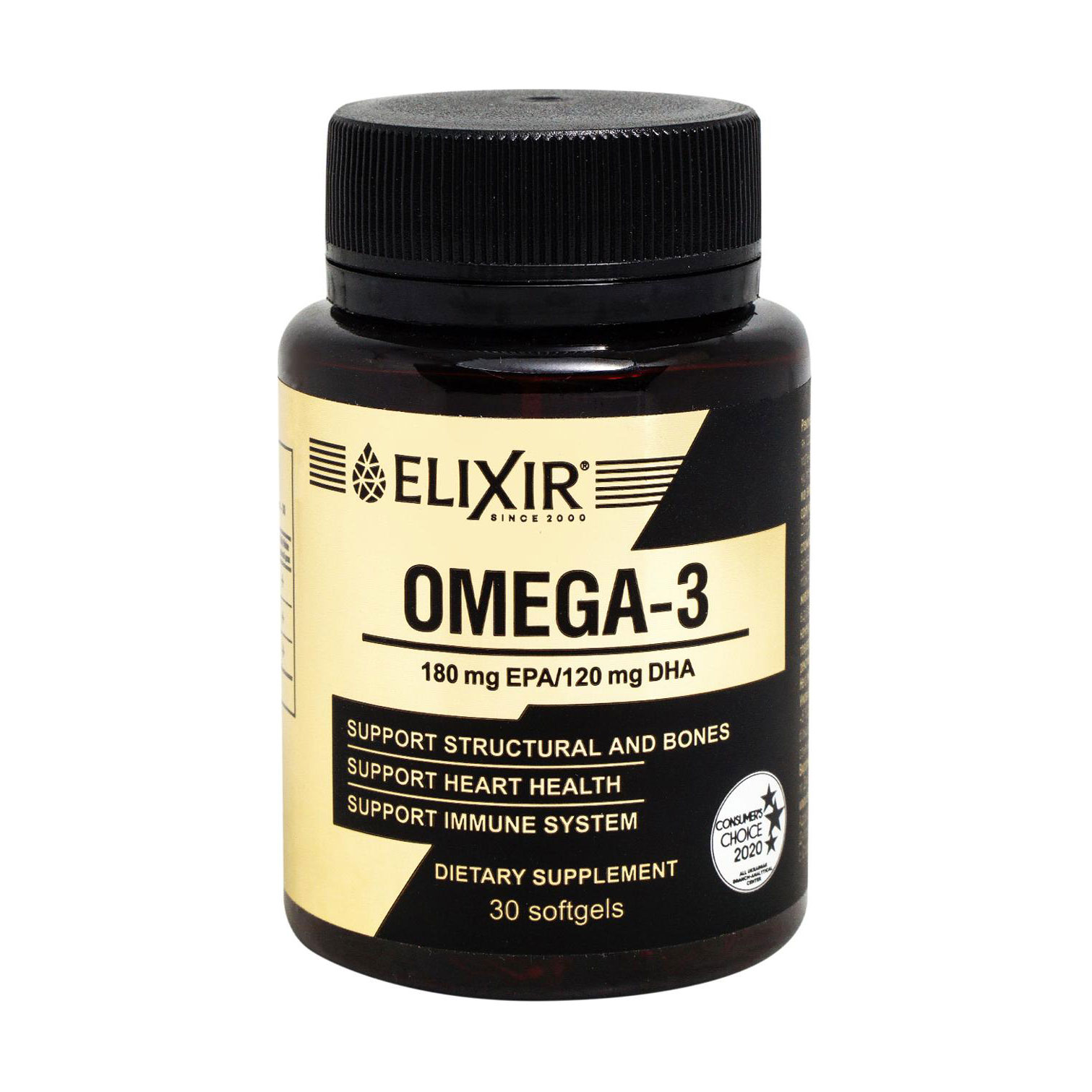 Омега-3 Еліксір 1000 мг, 30 капсул